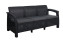 Vrtna garnitura od ratana CORFU LOVE SEAT MAX (antracit) - Antracit