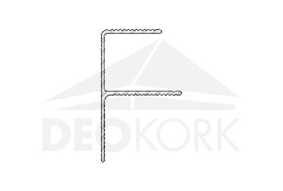 Rov aluminijski profil tip F 9543, 40x65x6000 mm, TWINSON