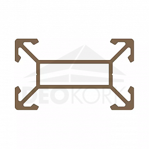 CLICK SUSTAV Osnovni aluminijski profil 4S 9250, 30x50x6000 mm, TWINSON