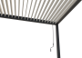 Vrtna aluminijska pergola za zid 4x3 m (antracit)