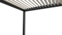 Vrtna aluminijska pergola za zid 4x3 m (antracit)