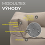 MODULTEX tekstilni modularni set za 4 osobe (cappuccino)