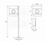 Poštanska kutija RADIUS DESIGN (LETTERMANN 2 plava 505N) plava