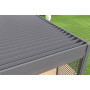 Vrtna aluminijska pergola za zid 4x3 m (antracit)