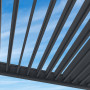 Vrtna aluminijska pergola za zid 4x3 m (antracit)