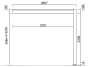 Vrtna aluminijska pergola za zid 4x3 m (antracit)