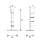 CD organizator 4 police RADIUS DESIGN (CD-BAUM crna 2 STAND SMALL 737A) crna