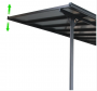 Pergola 557 x 305 cm (crni+sivi polikarbonat)