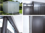 Vrtna kućica BIOHORT Highline H5 duo 275 × 315 cm (srebrna metalik)